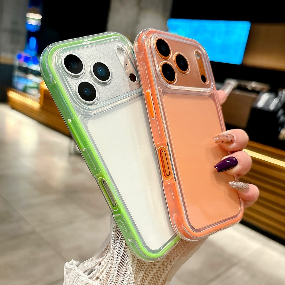 Ốp Điện Thoại Nhựa Lấp Lánh Kim Cương 3D Anh Đào Cho iPhone 17 Pro Max 16 Plus 15 14 13 12 11 Vỏ Bảo Vệ Chống Sốc