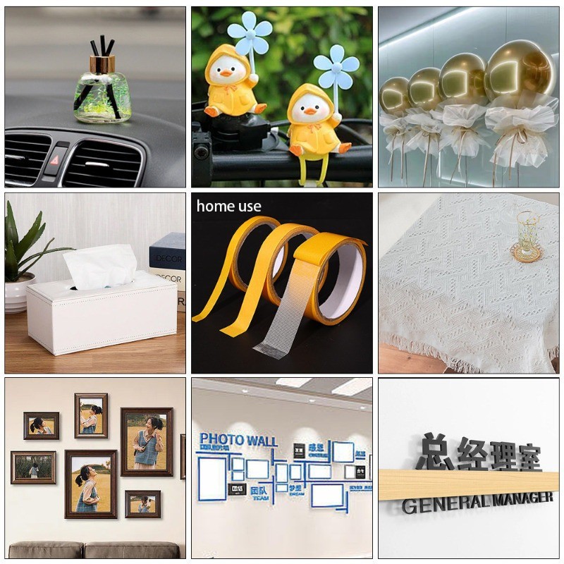 3 / 5 Cuộn Băng lưới hai mặt dính chắc chắn / Băng thảm cố định chống nước không dấu vết