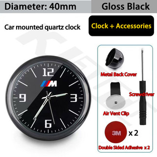 Đồng hồ ô tô BMW Dạ quang Min Đồng hồ kỹ thuật số Cơ khí Đồng hồ thạch anh Đồng hồ ô tô Kẹp khí cho BMW G50 G20 G30 G01 G02 G05 F70 G45 F48 F25 F15 F20 F30 F10 F45 E60 E90 E84 Phụ kiện