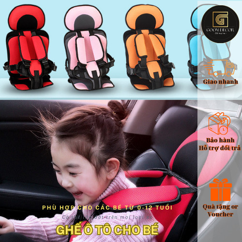 Đệm Ghế ô tô cho bé từ 0-8 tuổi - Đai an toàn cho em bé, trẻ em trên xe hơi - phù hợp mọi loại xe 478