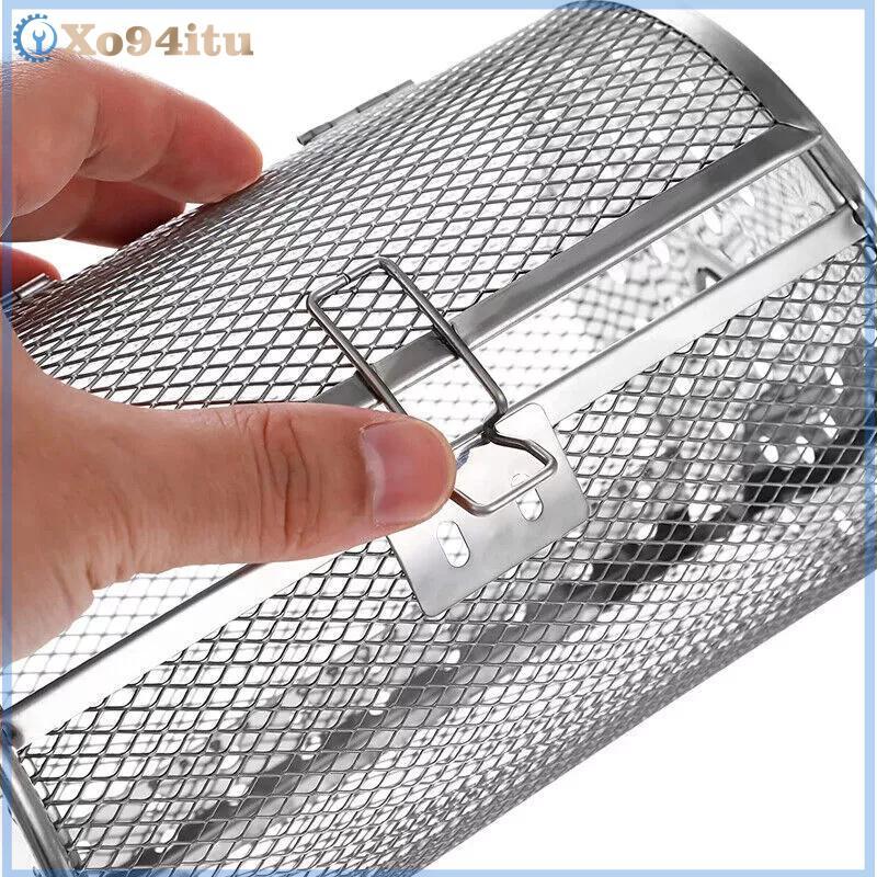 XOITU Thép Không Gỉ Nướng Rotisserie Lò Nướng Cho Nhà Bếp Chiên Giỏ Cà Phê Đậu Nướng Lồng Trống Giá Nồi Chiên Không Khí Phụ Kiện Đa Năng VN