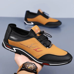 Giày Nam Đế Mềm Mùa Xuân Hợp Thời Trang Giày Da Anh Giày Slip-On Giày Da Nam G6ZT