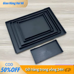 【24h】Khay Đựng Đồ Nhà Hàng Khách Sạn – Melamine Giả Gỗ, Nhựa PP Chống Trơn, Bền Chắc, Đẹp Mắt, Không Bám Dơ