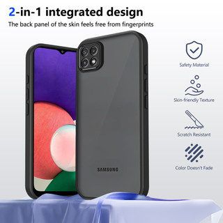 Dành Cho Samsung Galaxy A22 5G / A22s 5G Ốp điện thoại Cứng Mờ Da-Cảm Giác Mềm Khung TPU Chống Sốc Mỏng