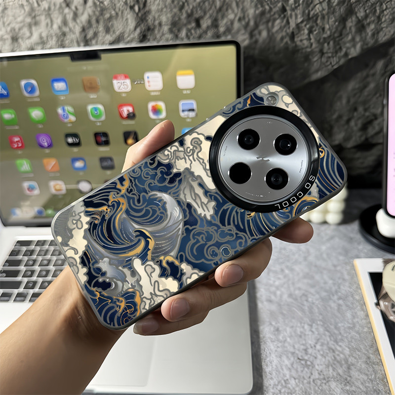 Ốp điện thoại The Great Wave off Kanagawa Micro Matte cho Oppo Find X9 Pro X8 Ultra X8 Pro X8S + Vỏ Oppo chống sốc