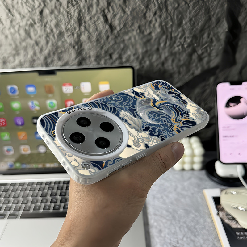 Ốp điện thoại The Great Wave off Kanagawa Micro Matte cho Oppo Find X9 Pro X8 Ultra X8 Pro X8S + Vỏ Oppo chống sốc