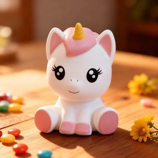 Đèn Ngủ LED Cho Bé Mềm Silic Cảm Ứng Cảm Ứng Đèn Trang Trí Phòng Pony Kỳ Lân Đèn Cho Bé Trẻ Em