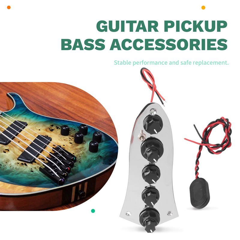 5 tấm điều khiển có dây tải Jazz cho các bộ phận đàn Guitar 4 / 5 dây