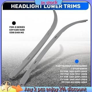 Còn hàng - Đèn pha phía trước ô tô Viền đúc dưới 51138168809 51138168810 Dành cho- 5 Series E39 525I 528I 530I 540I M5
