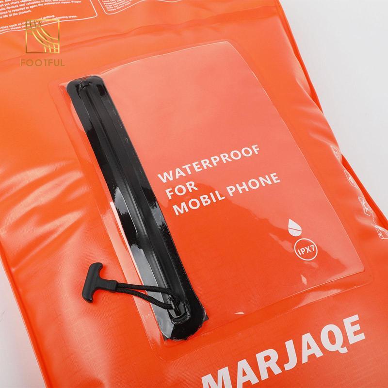 Balo phao khô chuyên dụng 20L, màu cam sáng, tiện lợi cho hoạt động ngoài trời như đi biển và câu cá.