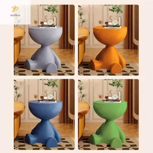Bàn cà phê bằng nhựa chắc chắn PPY có giá đựng đồ bổ sung nhiều màu