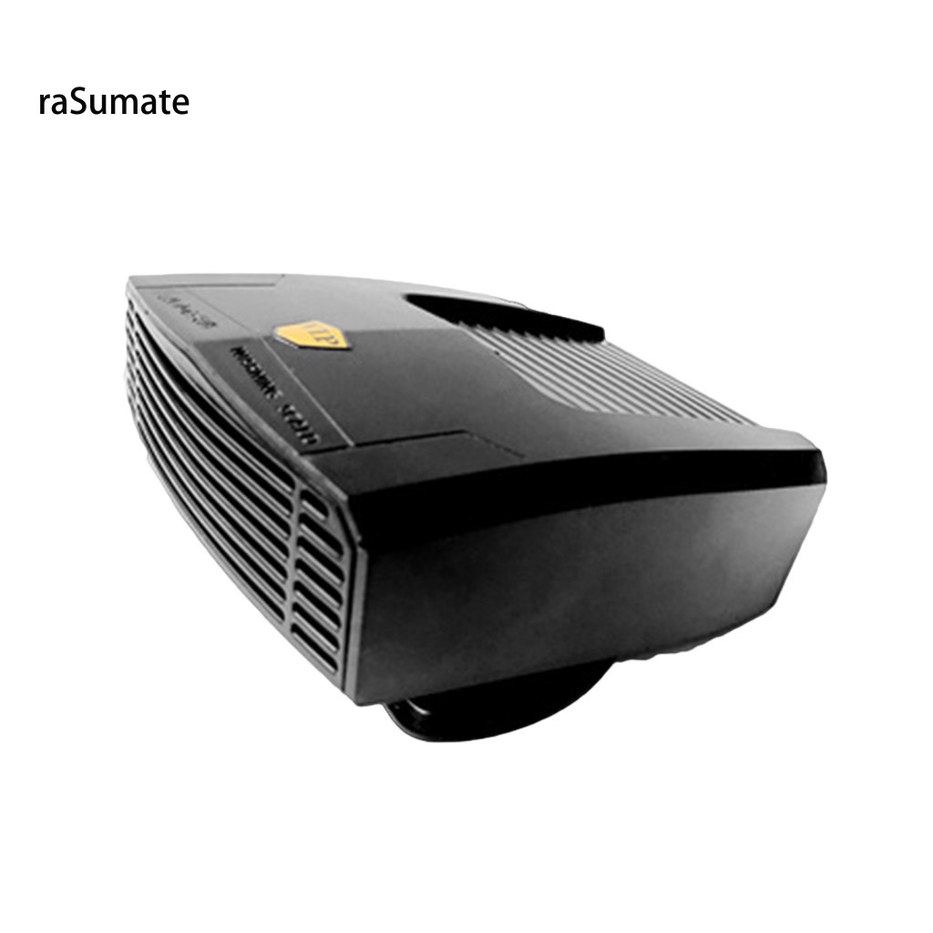 < rasumate > Máy sưởi ô tô 12V / 24V Làm nóng nhanh 2 trong 1 Xoay 360 độ Kính chắn gió ô tô rã đông Đồ dùng xe