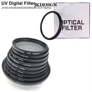 JKDESIGN 1 Ống kính máy ảnh, Bộ lọc kỹ thuật số 37 / 40.5 / 43 / 46 / 49 / 52 / 55 / 58 / 62 / 67 / 72 / 77 / 82mm đa năng, Kính bảo vệ ống kính UV cho máy ảnh DSLR SLR