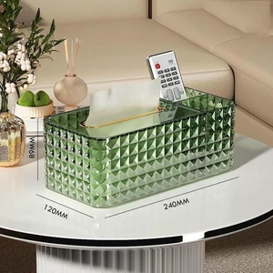 Hộp đựng giấy ăn sang trọng để bàn Vân Kim Cương