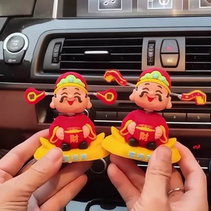 Bảng Điều Khiển Ô Tô Bobblehead Thần Tài Lắc Đầu Búp Bê Ngộ nghĩnh gật đầu Hình Tự Động Trang Trí Nội Thất