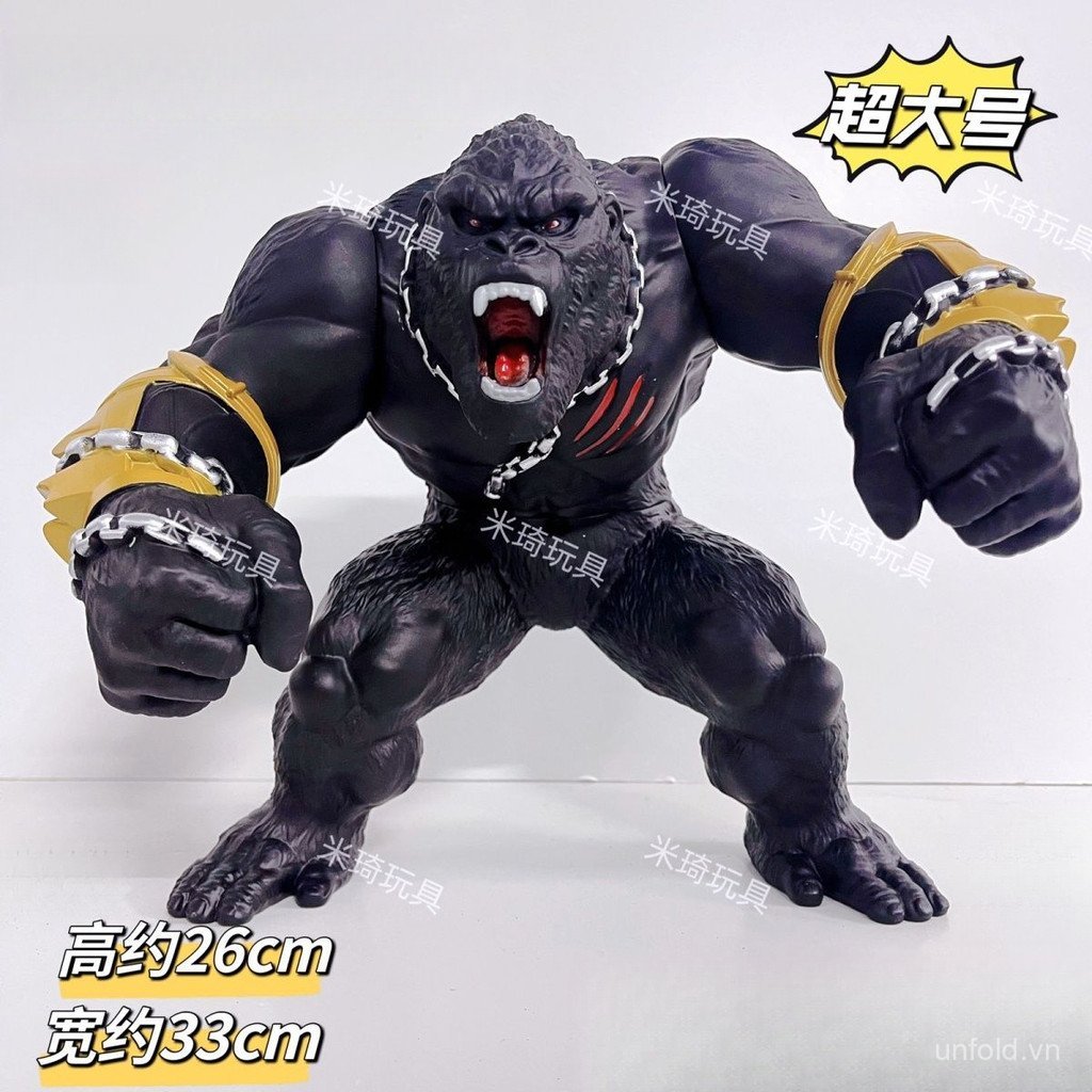 [Đồ chơi] Mô phỏng bán chạy Lớn Cao su mềm gầm cơ King Kong Godzilla Monster Toy Hình cậu bé GTDA