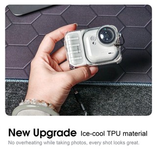 Dành Cho Insta360 Go Ultra Vỏ Bảo Vệ Ngón Tay Cái Camera TPU Băng Nhạy Cảm Tản Nhiệt Chống Rơi Vỏ Bảo Vệ Máy Ảnh Thể Thao Phụ Kiện