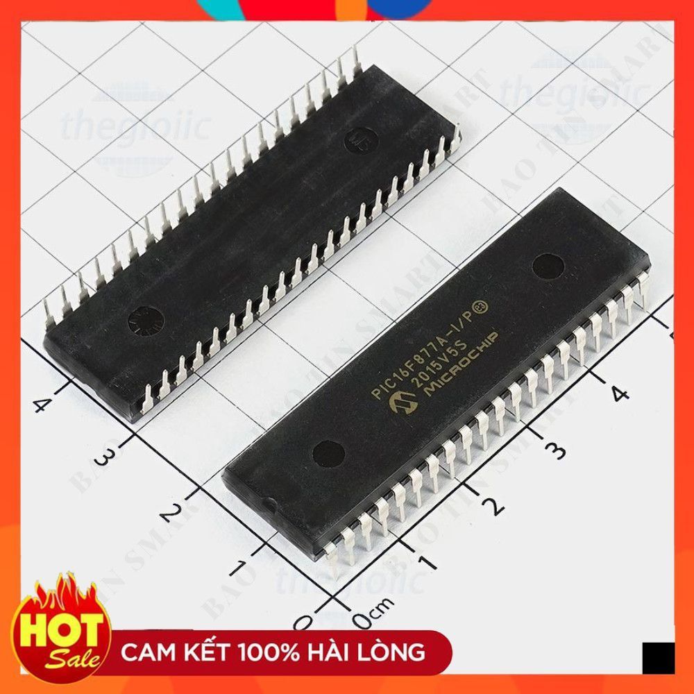 PIC16F877A-I/P, 8-Bit PIC Microcontroller, 20MHz, 14KB FLASH, 40-DIP ...