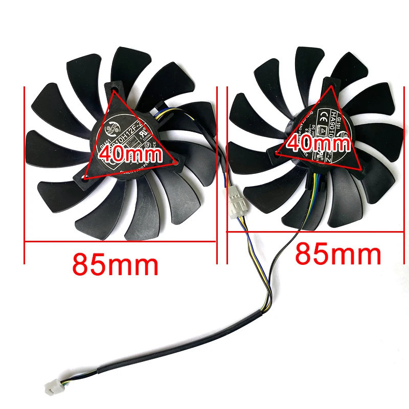 Quạt Làm Mát 2 Chiếc P106 GTX 1060 GPU VGA Bộ Làm Mát Cho MSI GeForce GTX1060 GTX-1060-6GT-OC INNO3D GTX 1060 6GB video Card Đồ Họa