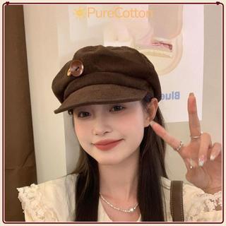 Mũ bóng chàyPURECOTTON0 vải nhung, hai nút điều chỉnh, chống gió và nắng, giữ ấm cho mùa thu đông
