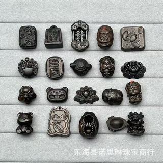 Chìm Gỗ Khắc Phụ Kiện Gấu Sen Tara DIY Hạt Phụ Kiện Trang Sức Điện Thoại Di Động Dây Chuyền Vòng Tay Mặt Dây Chuyền WFL1
