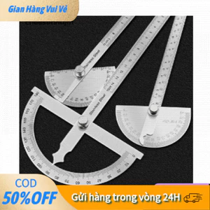 Thước Đo Góc Xoay 180 Độ Bằng Kim Loại Cứng Cáp Dùng Trong Gia Công Gỗ, Cơ Khí