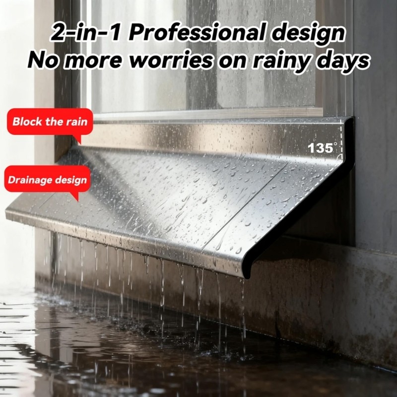 COO Cửa Sổ Nhà Dải Chặn Nước Cửa Sổ Trượt Mưa Thời Tiết Dải Thoát Nước Mưa Cho Thiết Lập Nhanh Enduri
