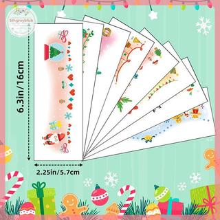 Sản Phẩm Giáng Sinh: Miếng Dán Mặt Người Tuyết,Temporary Body Art Sticker Nhiều Màu Sắc, Phụ Kiên Dự Tiệc