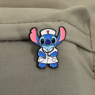 Lilo và Stitch - Trâm Hoạt Hình Nam, Đồng Phục Y Tế Dễ Thương, Huy Hiệu & Phụ Kiện