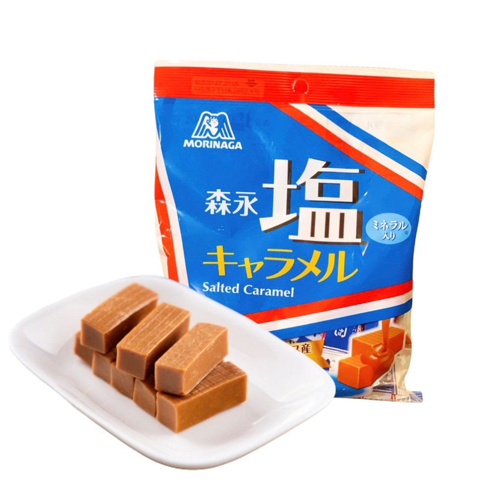 Kẹo mềm CARAMEN MUỐI Morinaga Nhật Bản 83g, chính hãng nội địa siêu thơm ngon, ăn là nghiền