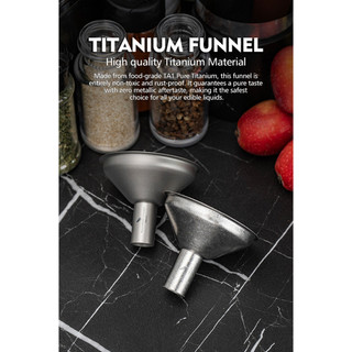 Viền Titan Hành Trình Không Ràng Buộc Cho Nhà Bếp Thanh Cắm Trại Nhẹ Di Động Bền Đẹp Không Đổ Kim Loại Dụng Cụ Cho Chất Lỏng