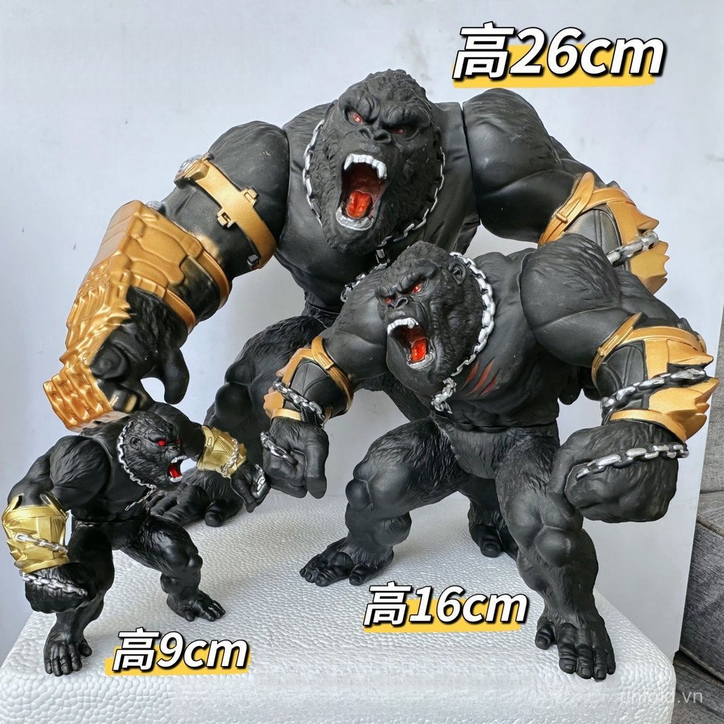 [Đồ chơi] Store Bán chạy Siêu lớn gầm thét Godzilla Armor King Kong Gorilla Model Ultraman Doll Quà tặng năm mới 7QG8
