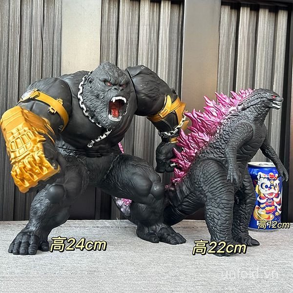 [Đồ chơi] Store Bán chạy Siêu lớn gầm thét Godzilla Armor King Kong Gorilla Model Ultraman Doll Quà tặng năm mới 7QG8