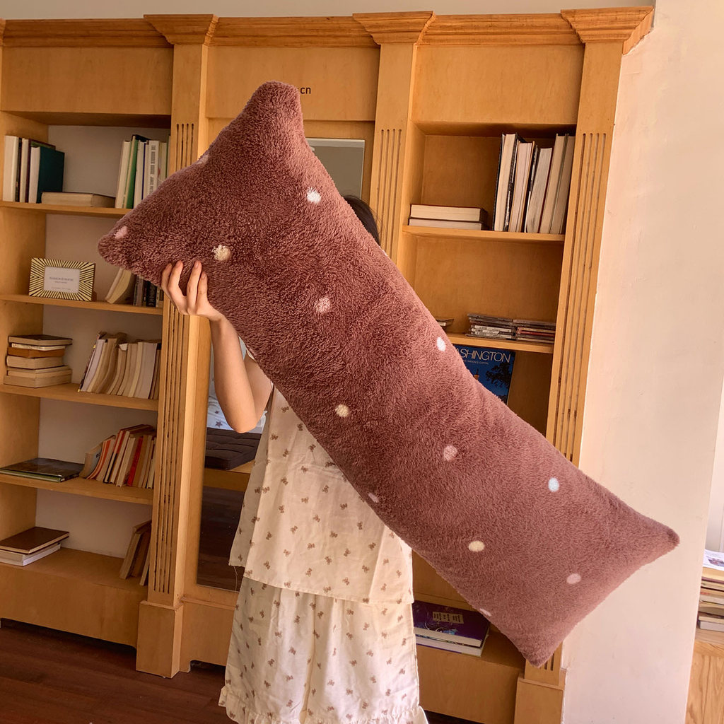 Gối lông cừu dài dài đôi lõi gối dài 40 * 115cm Vỏ gối in hình hoạt hình | BigBuy360 - bigbuy360.vn