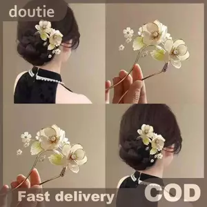 Doutie Kẹp Tóc Hợp Kim Thiết Kế Mộc Lan - Phong Cách Thanh Lịch Vintage