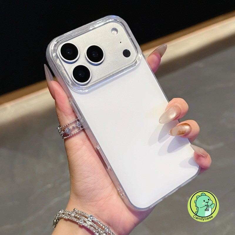 Ốp Điện Thoại Lỗ Lớn Trắng Tối Giản Cao Cấp Cho Redmi K80 K70 K70E K60 K60E K50 K50i K40 K40S K30 K30i Pro Ultra Gaming 5G 4G Vỏ IMD Chống Sốc Dễ Thương