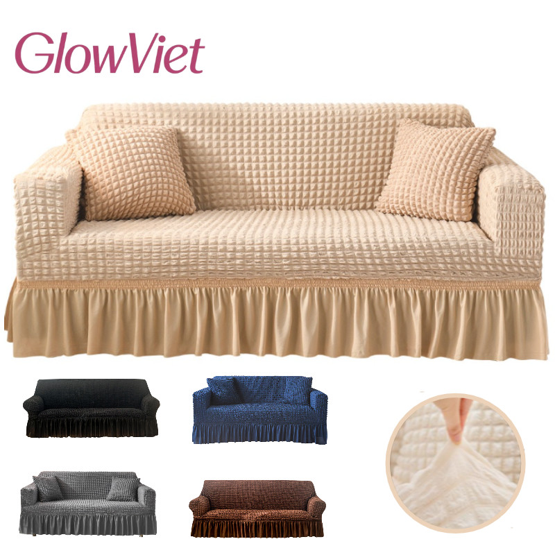 Vỏ Bọc Ghế Sofa 1-4 Chỗ - Co Giãn 4 Chiều, Vải Thun Cao Cấp Chống Trượt, Dễ Vệ Sinh