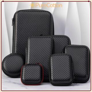 Hộp lưu trữ phụ kiện kỹ thuật số PURECOTTON0, Túi đựng tai nghe bền chống sốc, Bộ sạc di động đa năng EVA