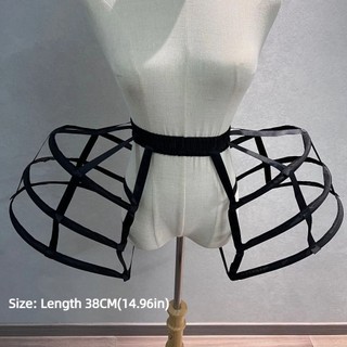 NICOLOO Pannier Petticoat, Cấu trúc lồng Váy lót Crinoline cổ điển, Bền bỉ Hỗ trợ mạnh mẽ Victoria Baroque Gothic Petticoat cho đám cưới