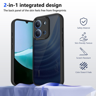 Dành Cho Redmi 15C 4G / 5G Ốp điện thoại Cứng Mờ Da-Cảm Giác Mềm Khung TPU Chống Sốc Mỏng Vỏ