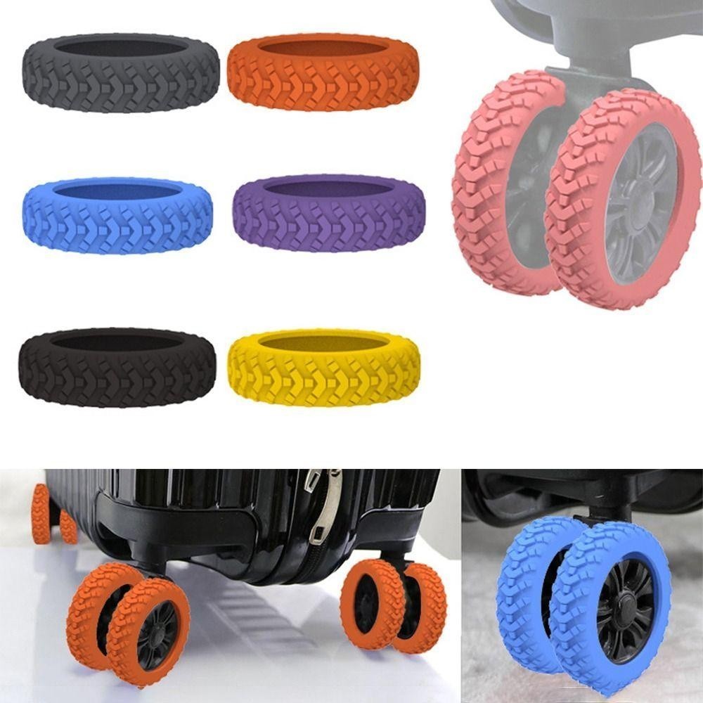 【24h】Bộ bọc bánh xe vali bằng silicon đa năng, thiết kế chống mài mòn, kéo dài tuổi thọ bánh xe và giảm ồn khi di chuyển