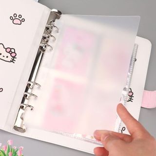 Index A5 Nhựa Trong Bìa Phân Trang Sổ Còng Trang Trí Album Idol Timo VPBL05