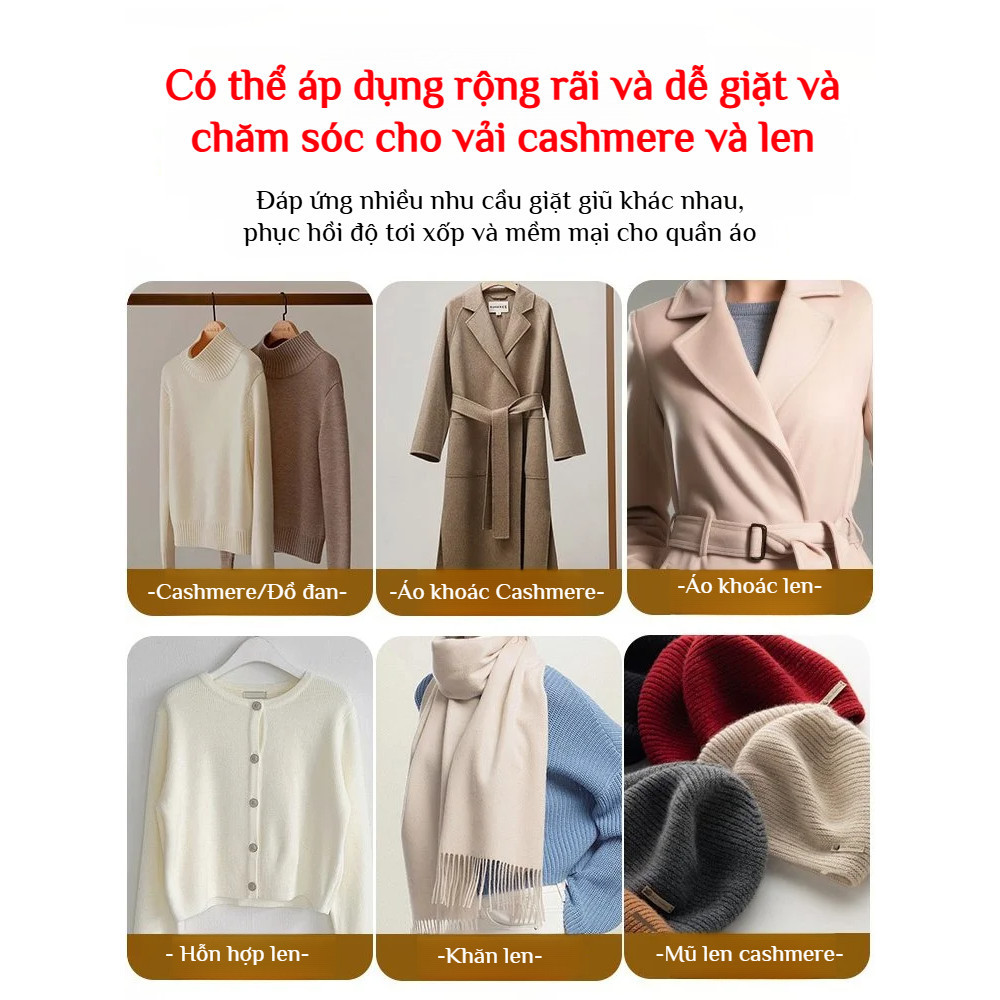 🔥Giá sốc🔥Chất phục hồi chống co rút áo len, chất làm mềm và làm phồng len và gấm gia dụng, chất tẩy rửa chống co rút áo len