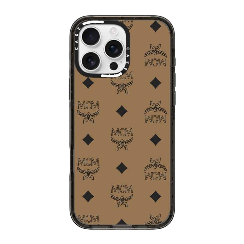 Ốp lưng CASECASE X MCM Visetos - Vỏ tác động hút từ tính cứng trong suốt cho Apple IPhone 12 13 14 15 16 17 Pro Max Air Plus có hộp