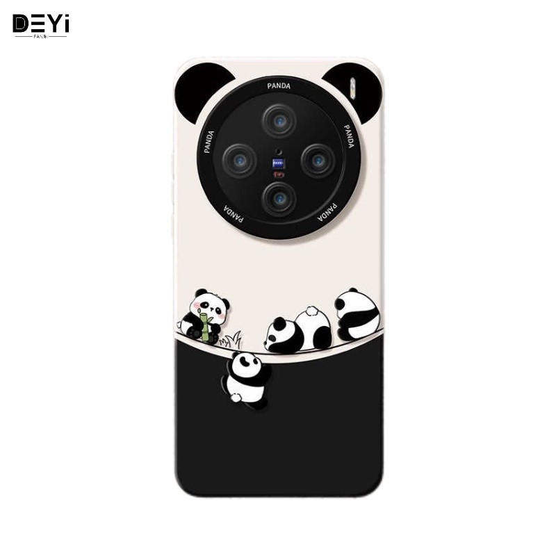 Gấu Trúc Dễ Thương Thích Hợp Cho vivo X300 Vỏ Điện Thoại Mới Silicone x200 Mini Pro Cảm Giác Cao Cấp