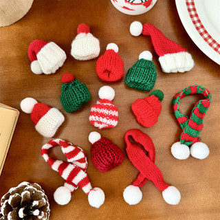 Mũ Len Và Khăn Quàng Cổ Mini Tổng Hợp Trang Trí Noel Xinh Decor Đồ Dùng Timo GQ17