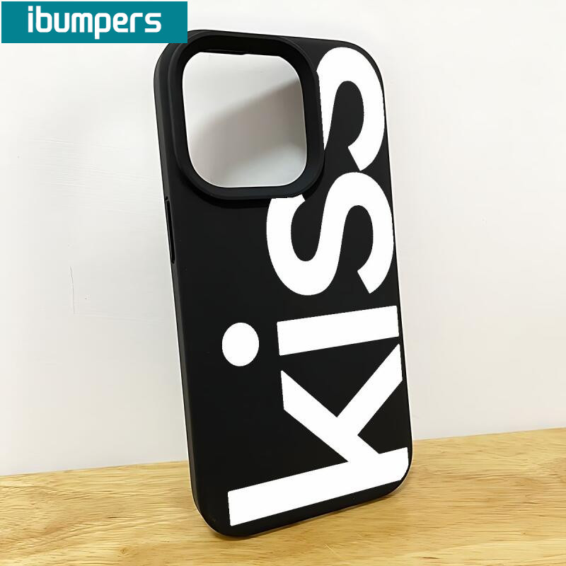 Ibumpers Cá Tính Chữ Cái Tiếng Anh Kiss SEX Ốp Lưng Điện Thoại iPhone 17 Pro Max Vỏ 16 15 14 Plus 13 12 11 Pro Max INS Vỏ Silicon Mềm Đơn Giản
