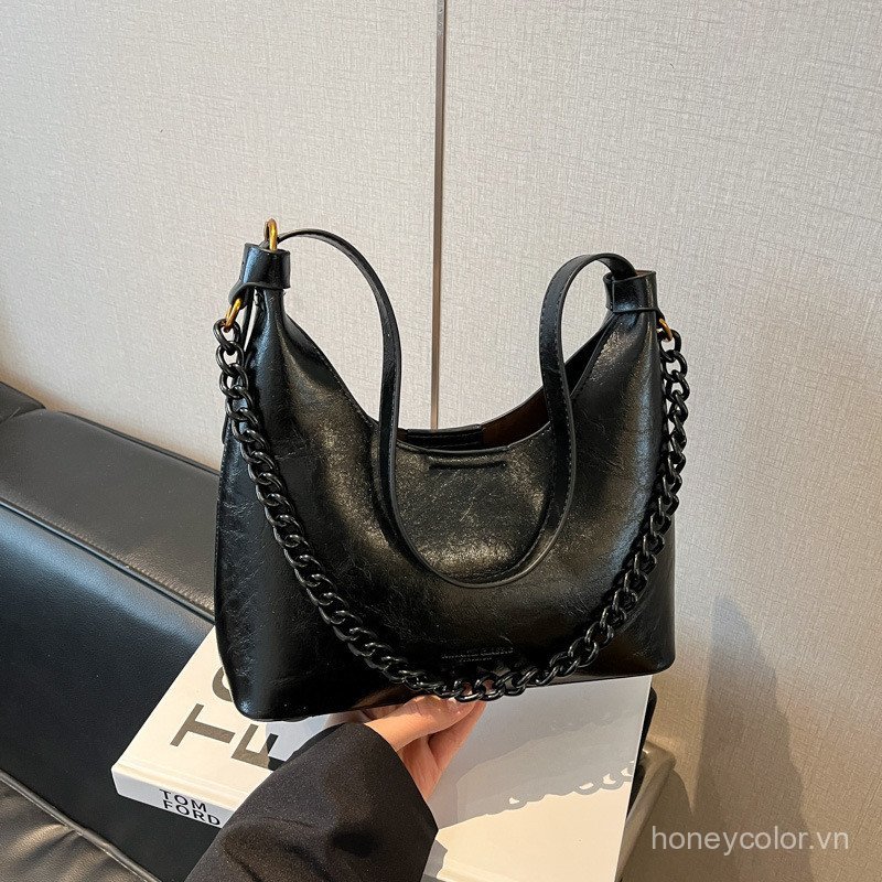 Túi Vintage Chất Lượng Cao Cho Nữ 2026 Thời Trang Mới Đa Năng Túi Đeo Ngang Vai Đơn Nách Túi Tote Nhỏ