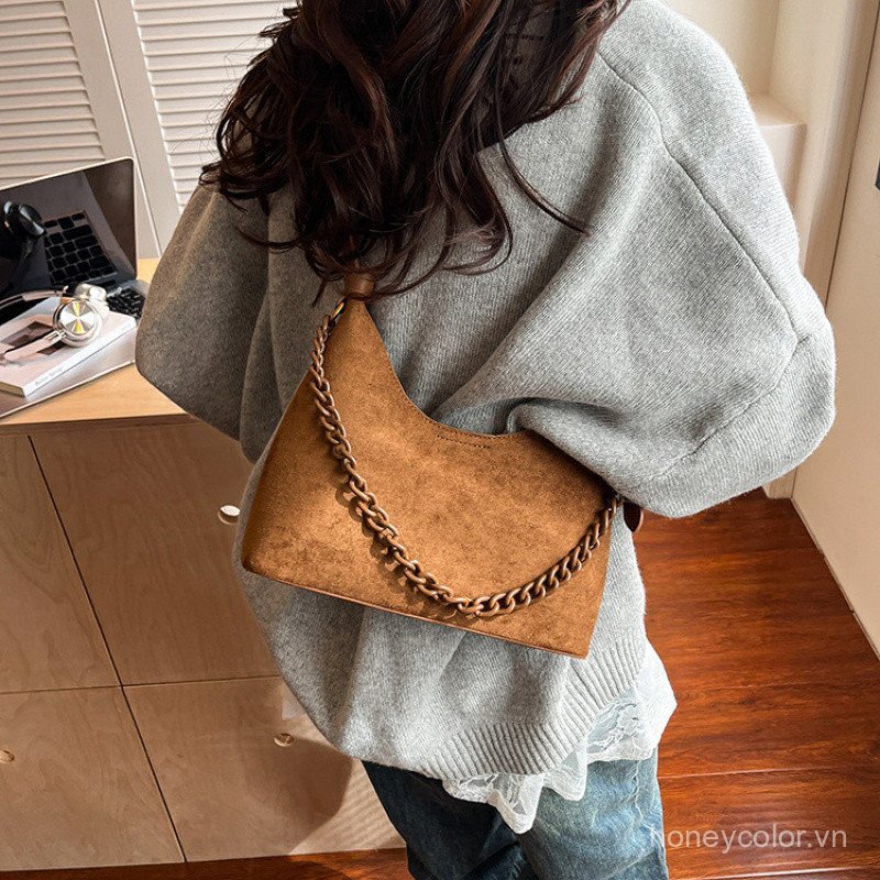 Túi Vintage Chất Lượng Cao Cho Nữ 2026 Thời Trang Mới Đa Năng Túi Đeo Ngang Vai Đơn Nách Túi Tote Nhỏ