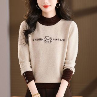 Mẫu áo len dệt kim đỏ thanh lịch, phù hợp thời trang thu đông